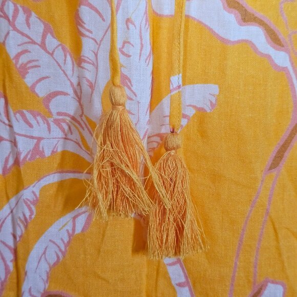 Seafolly Palm Paradise Tier Dress Women's S in Kaftan Rockmelon Summer Beachwear - Picture 7 of 11